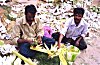 The Floral Artists Getting Busy for the Birthday of Lord Ganesh