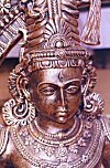 Metallic Bust of Lord Vishnu