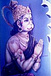 Mascular Hanuman in Prayer