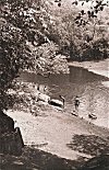 Children Bathing at the Village Pond