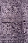 Human Figures on Temple Pillar Carvings