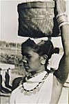 Tribal woman walking to weekly market place, Narayanpur