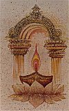 Lamp of Deepavali -- Greeting Card