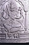 Bhadrakali with her weapons