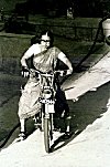 How to ride a Motorized Cycle in a Saree