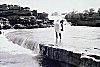 Man Washing in Tirathgad River