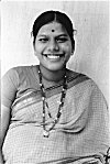 Indian Woman With Her Mangalasutra (Holy Black Beads)