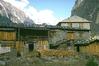 Stone and Wooden Houses under Himalayas