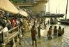 Ablutions on the ghats by the Ganges River, Varanasi