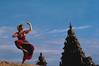 Dancer and Temple at Mahabalipuram