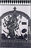 Goddess Durga in Kavi Art