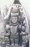 Painted Wodden Idol of Lord Shiva