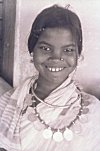 Tribal Girl and her Coin Necklace