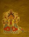 Depiction of Lord Ganesh on a Wall Painting