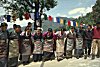 Tibetan Buddhist Women Dancing in Dharmasala