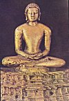 A Statue of Meditating Mahavira