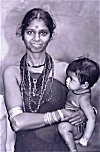Halakki Tribal Woman and Her Child