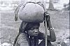 Woman Rests on the way to Pilgrimage