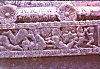 Carvings on wooden car (chariot) in Pattadakal