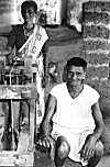 A Couple Operating a Handloom