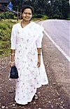 African-Indian Girl in Saree