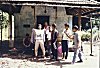 Youngsters in front of an Abandoned Temple