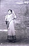 Pregnant Indian Woman in Sari  
