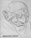 Gandhi by R.K.Laxman