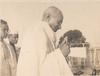 Gandhi at Sevagram Ashram