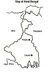Map of West Bengal