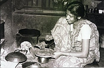 Indian Woman Preparing Breakfast