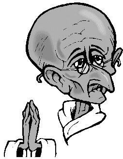 Kamat's Potpourri: A Caricature of Gandhi