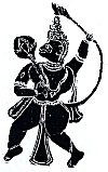 Hanuman in Kavi Art